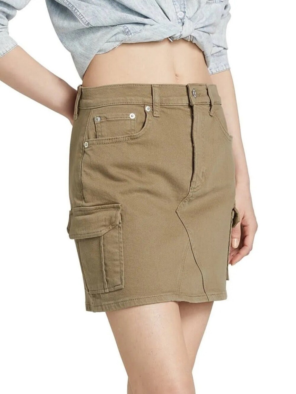 Rails Olive Wash Utility Mini Skirt - Women - Picture 2 of 9